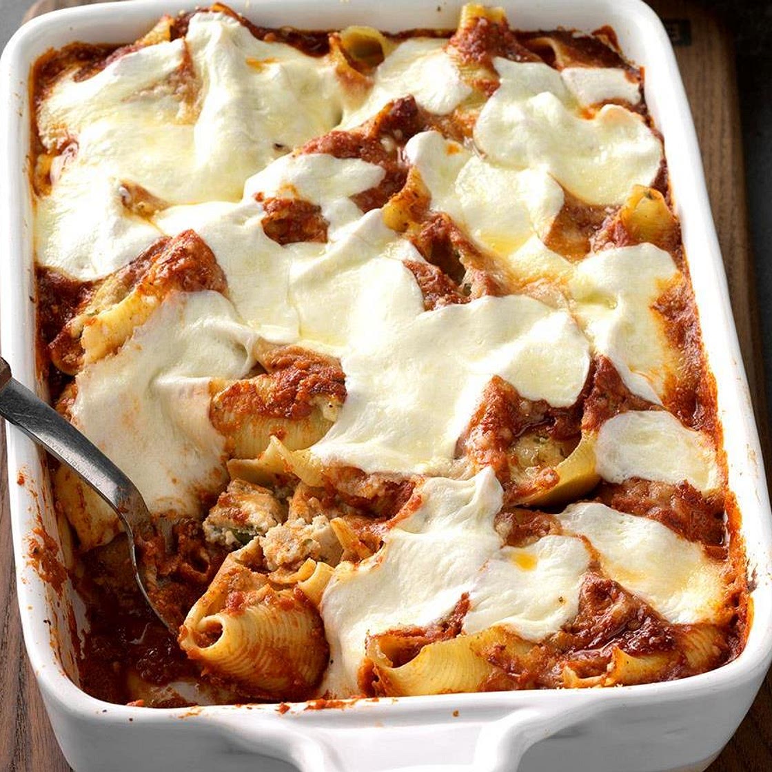 Chicken Parmesan Stuffed Shells