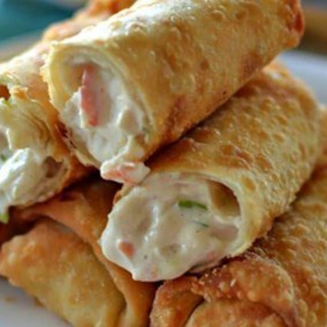 Crab Rangoon Egg Rolls