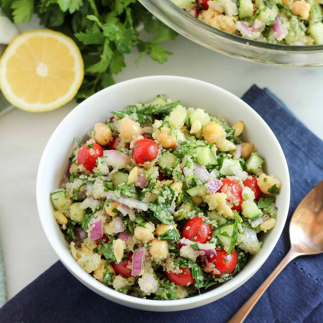 Amaranth Tabbouleh with Chickpeas
