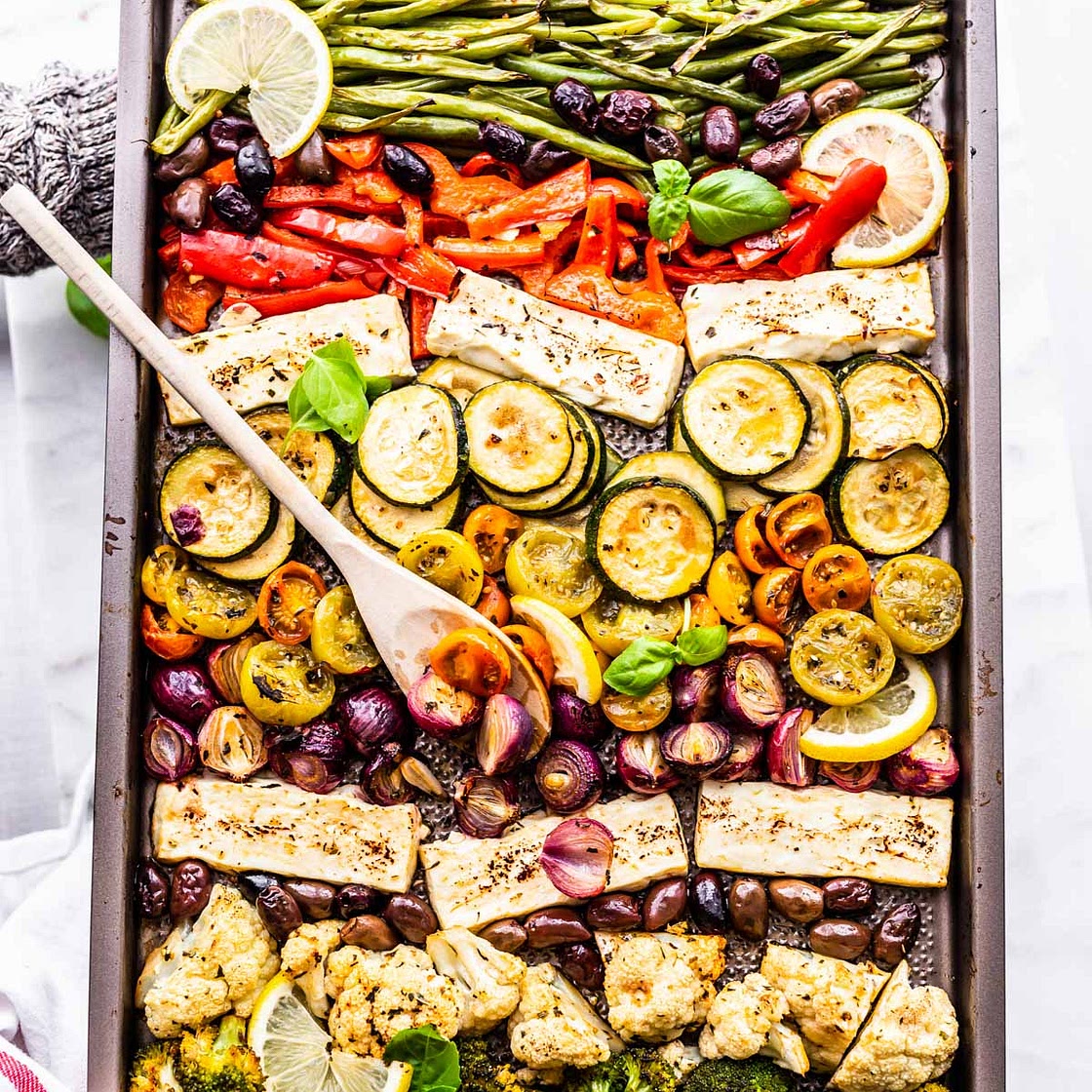 Keto Meal Prep Greek Vegetables with Feta