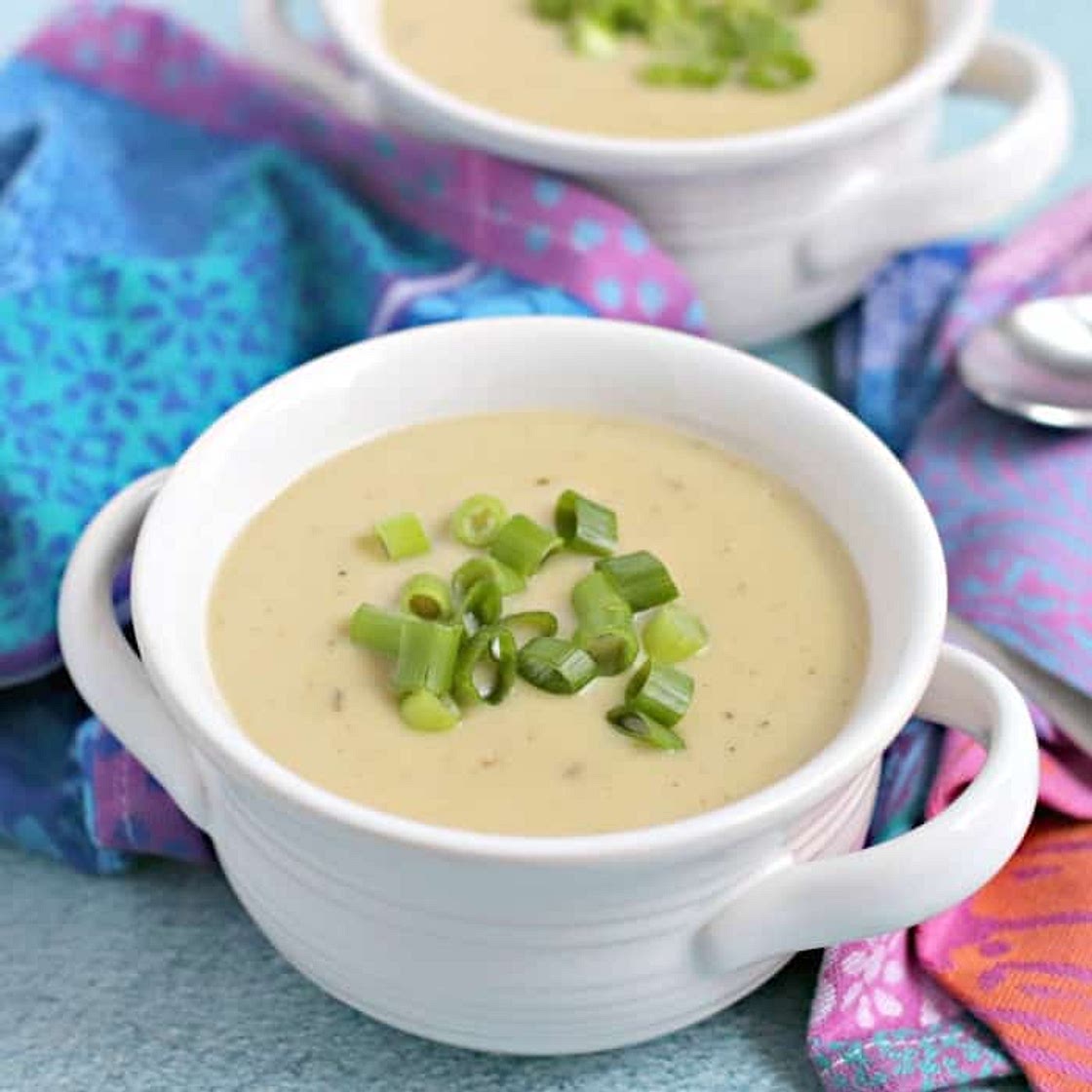 Instant Pot Vegan Potato Leek Soup