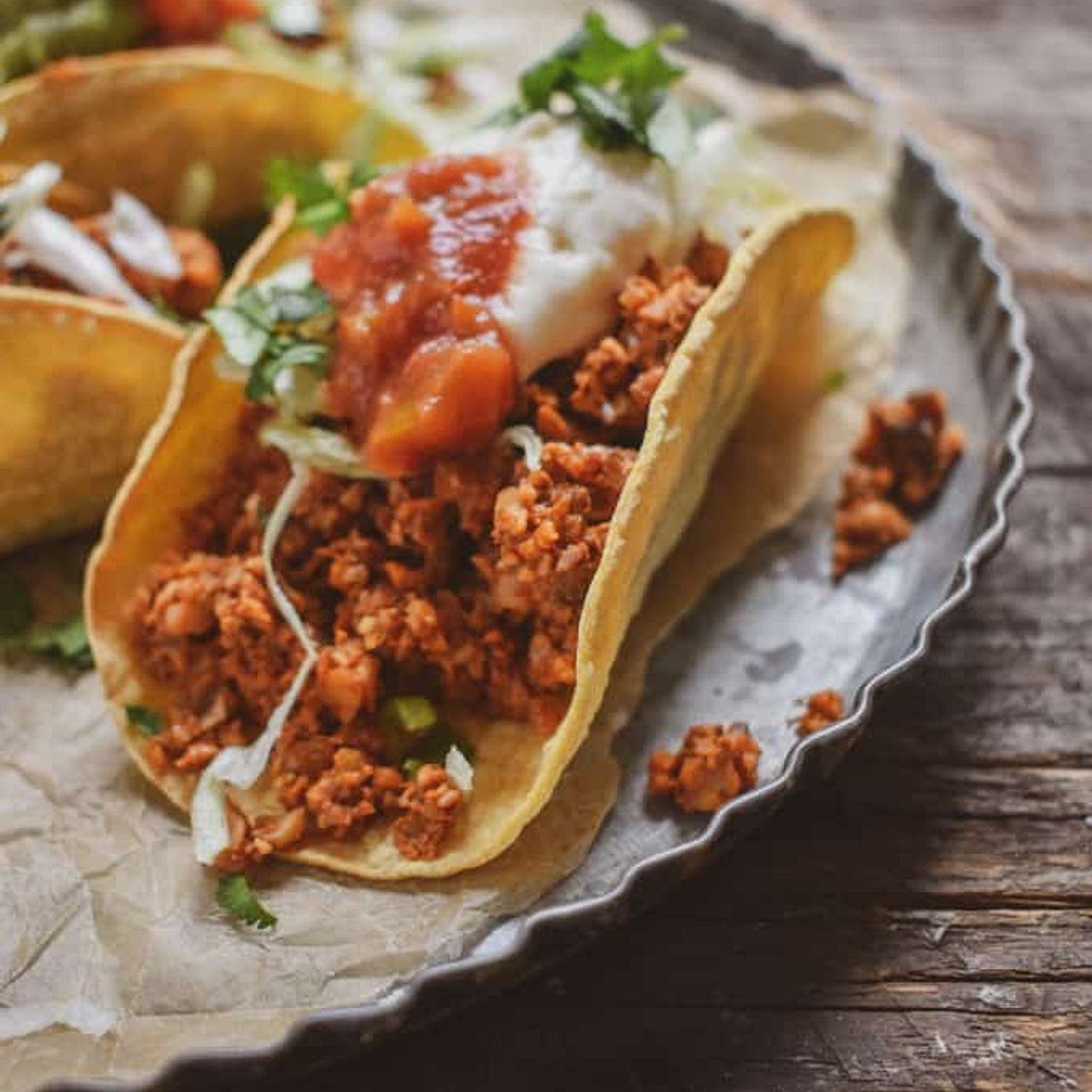 Vegan Taco Meat Recipe with Cauliflower & Walnuts