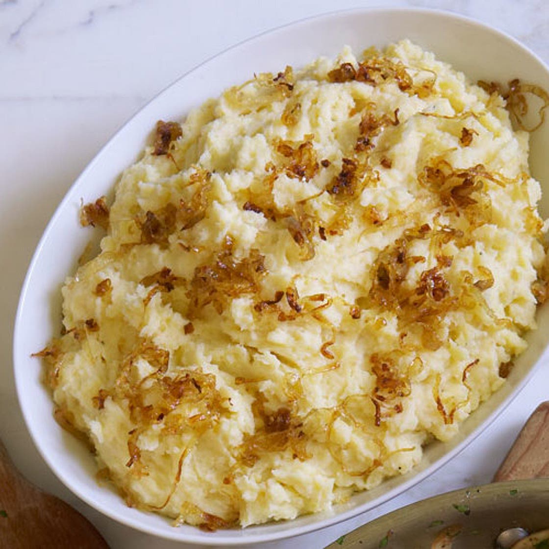 Mashed Potatoes with Caramelized Shallots