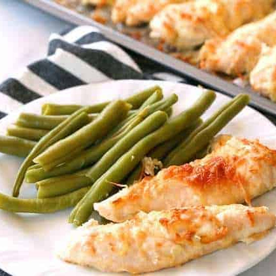 Five Minute Garlic Parmesan Chicken Tenders