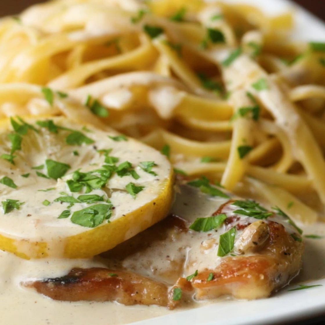 Creamy Lemon Chicken Recipe by Tasty