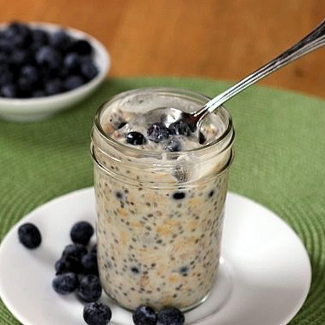 Blueberry Maple Refrigerator Oatmeal
