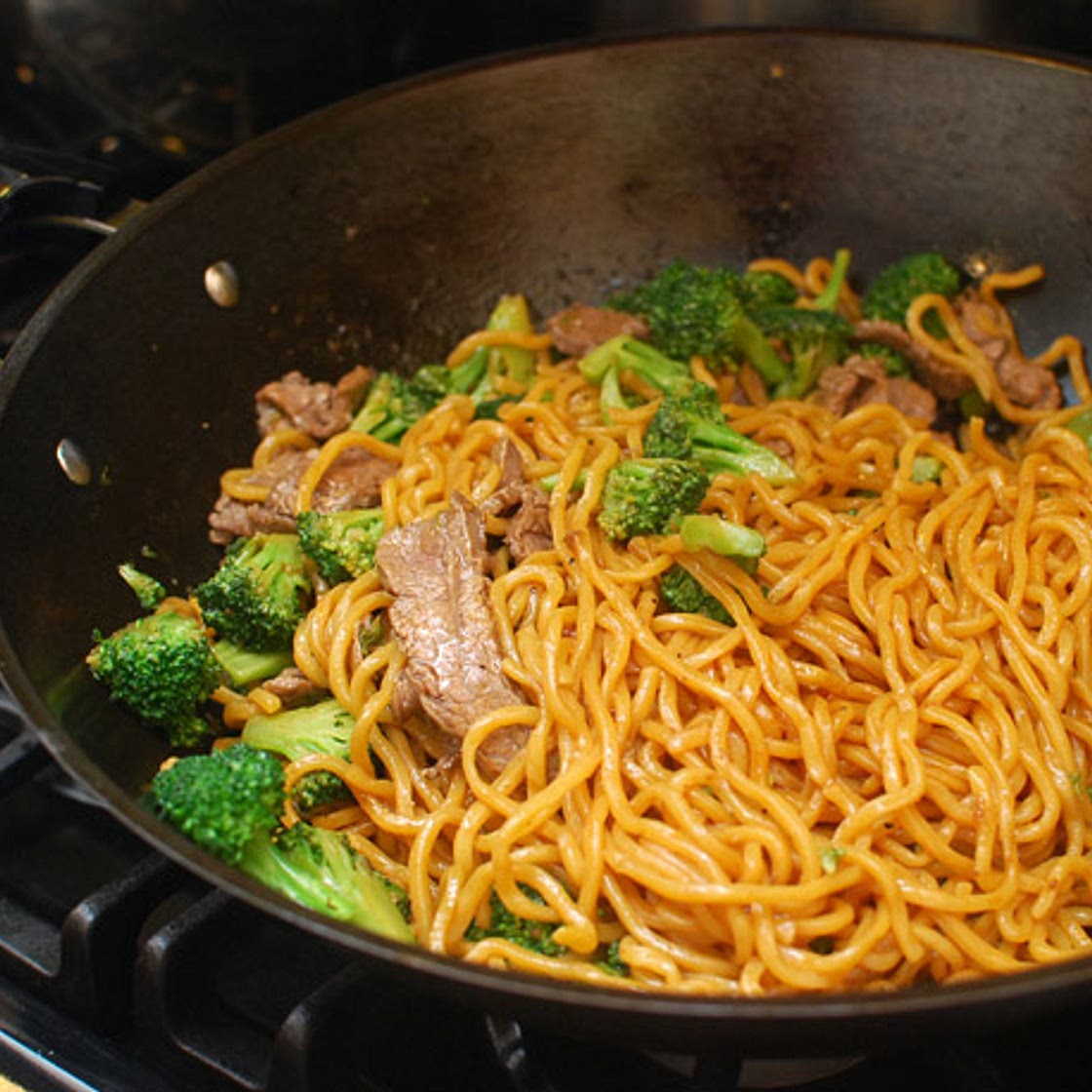 Stir-Fried Lo Mein With Beef and Broccoli Recipe