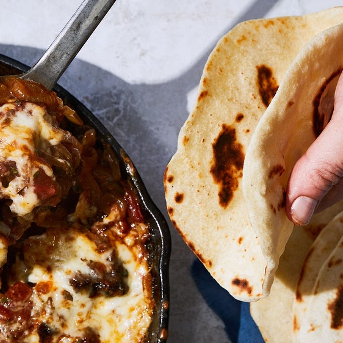 Taco Norteños with Bacon-Fat Flour Tortillas
