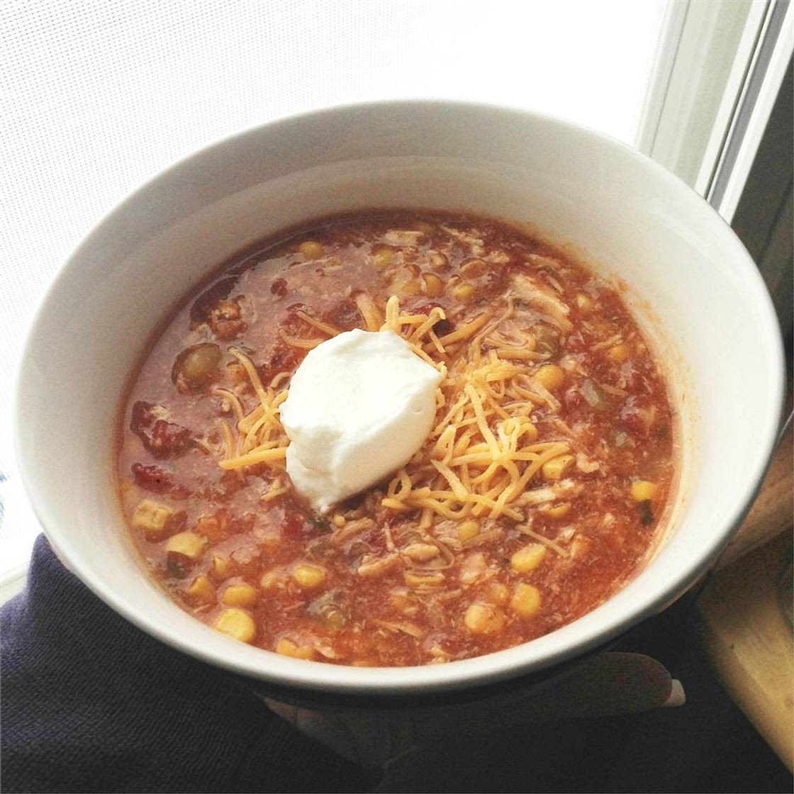 Chicken Enchilada Slow Cooker Soup