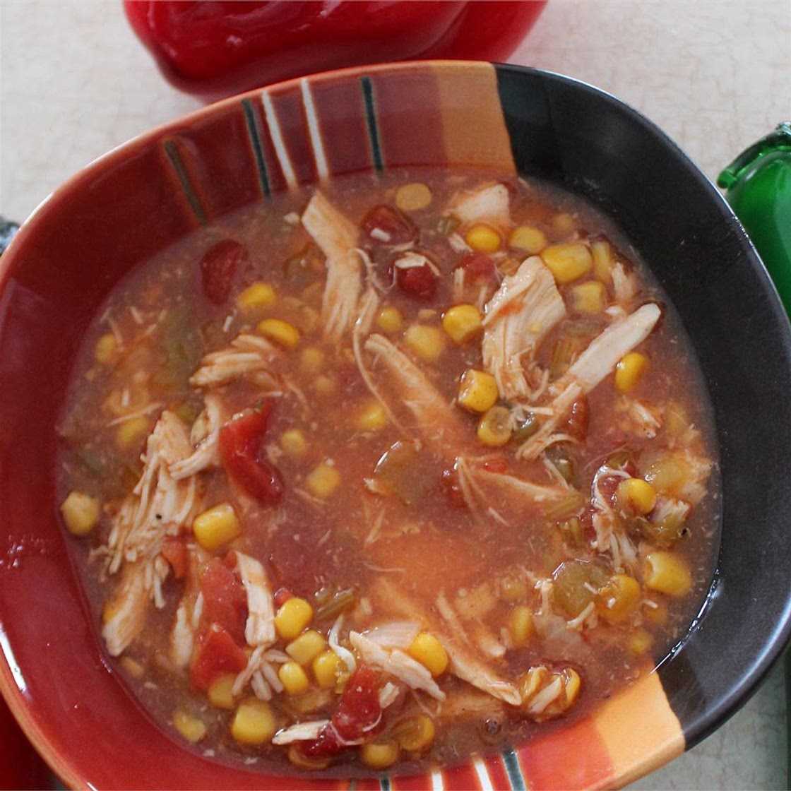 Chicken Enchilada Slow Cooker Soup