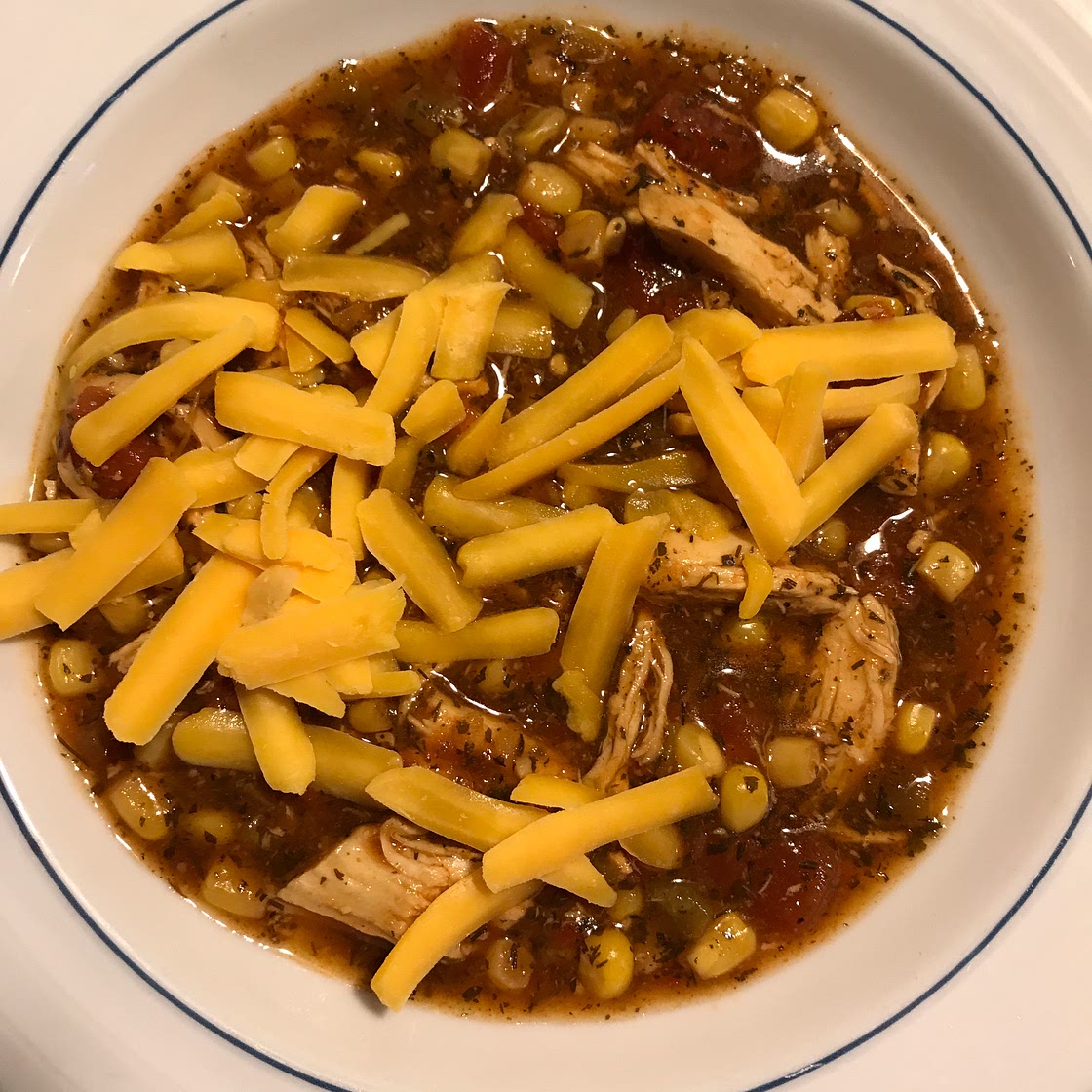 Chicken Enchilada Slow Cooker Soup