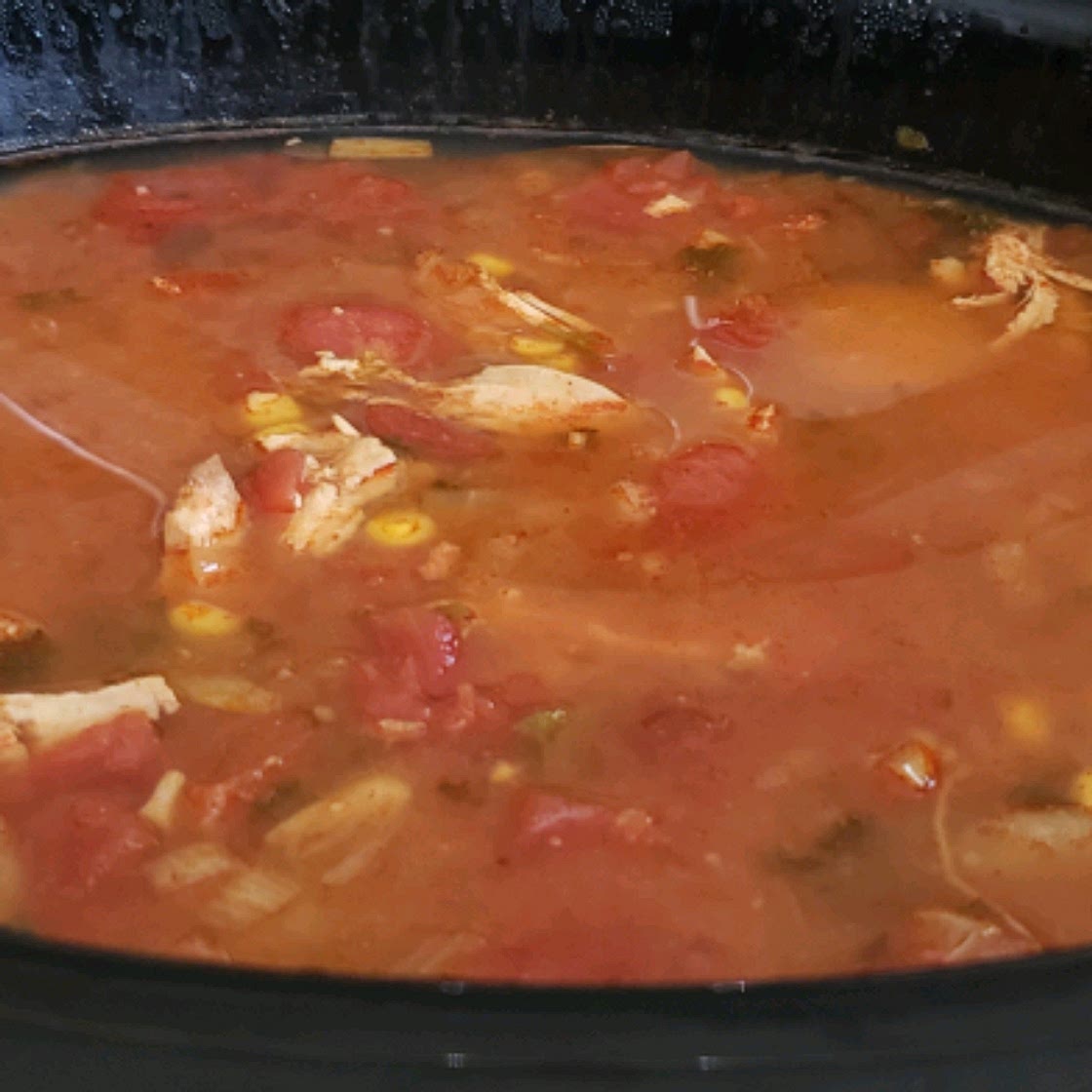 Chicken Enchilada Slow Cooker Soup