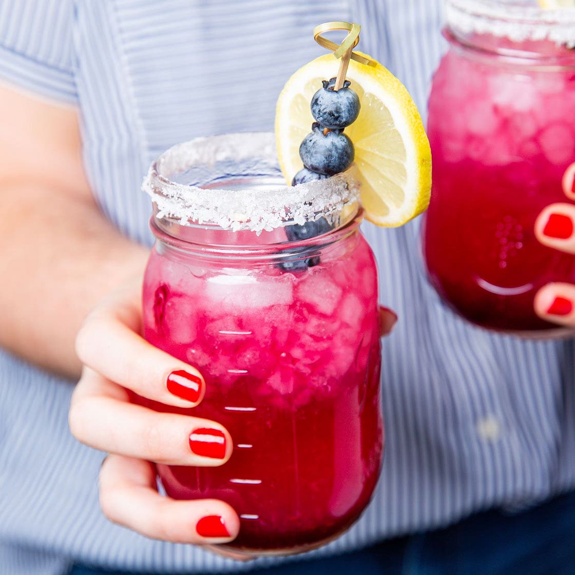 Blueberry Lemonade Margaritas