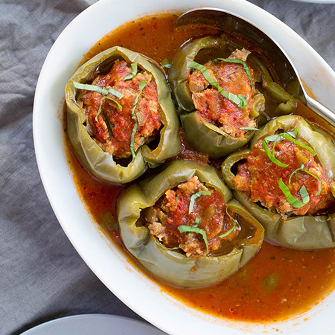 Slow Cooker Stuffed Peppers (Freezer-Friendly!)