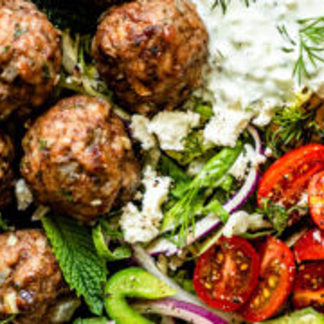Greek Meatballs with Tzatziki Sauce