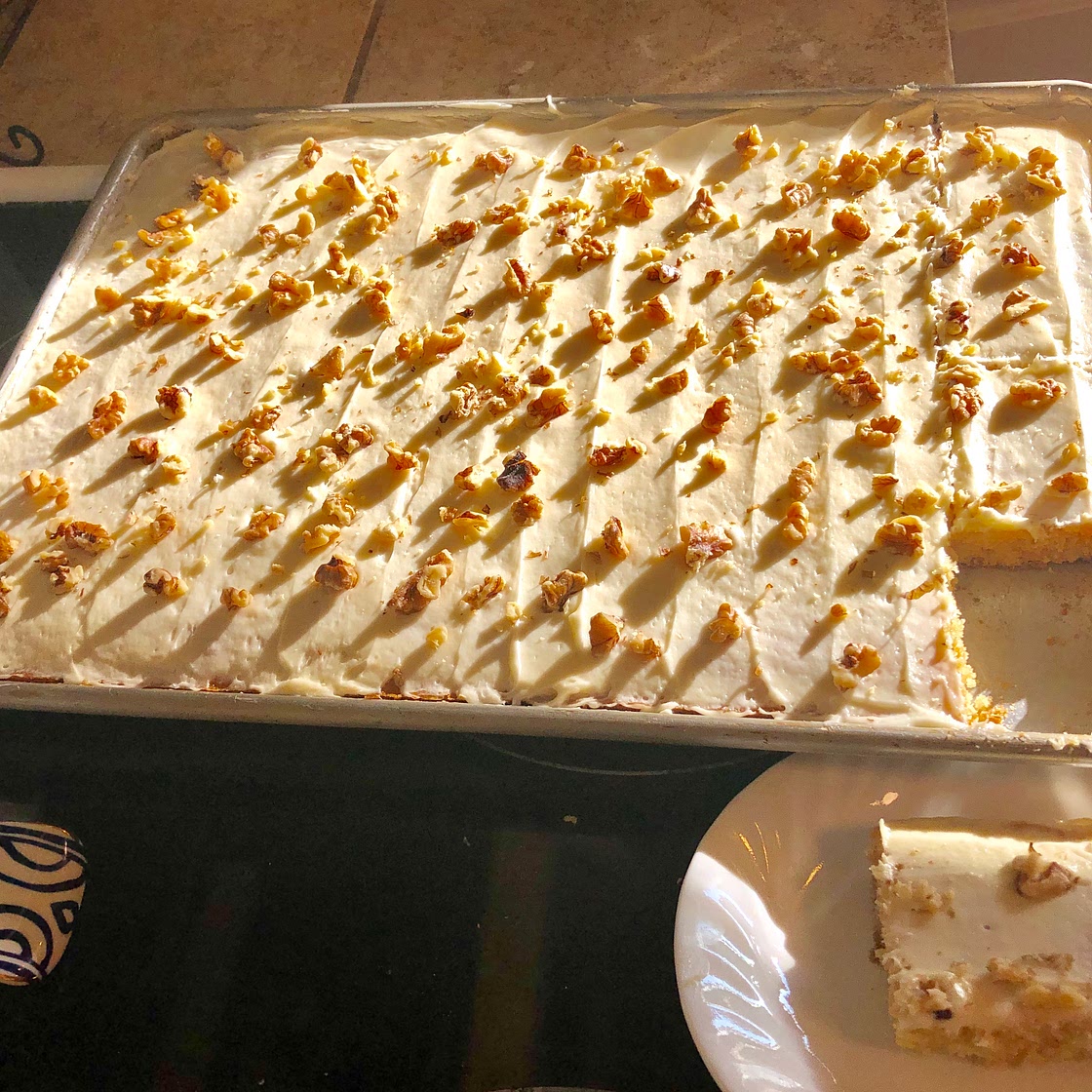 White Texas Sheet Cake
