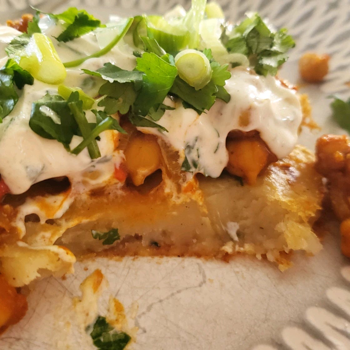 Indian Chole Aloo Tikki