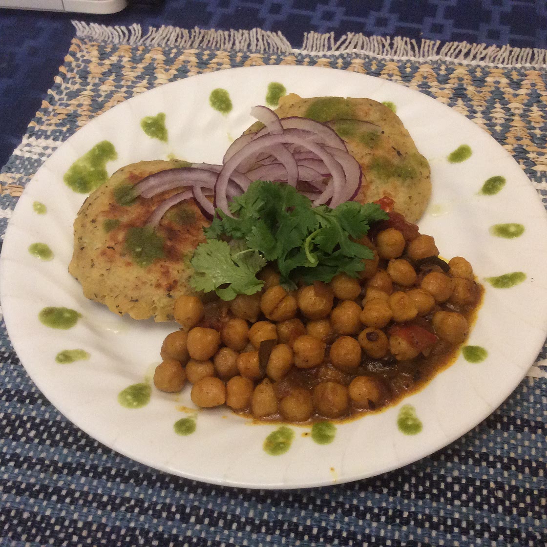 Indian Chole Aloo Tikki