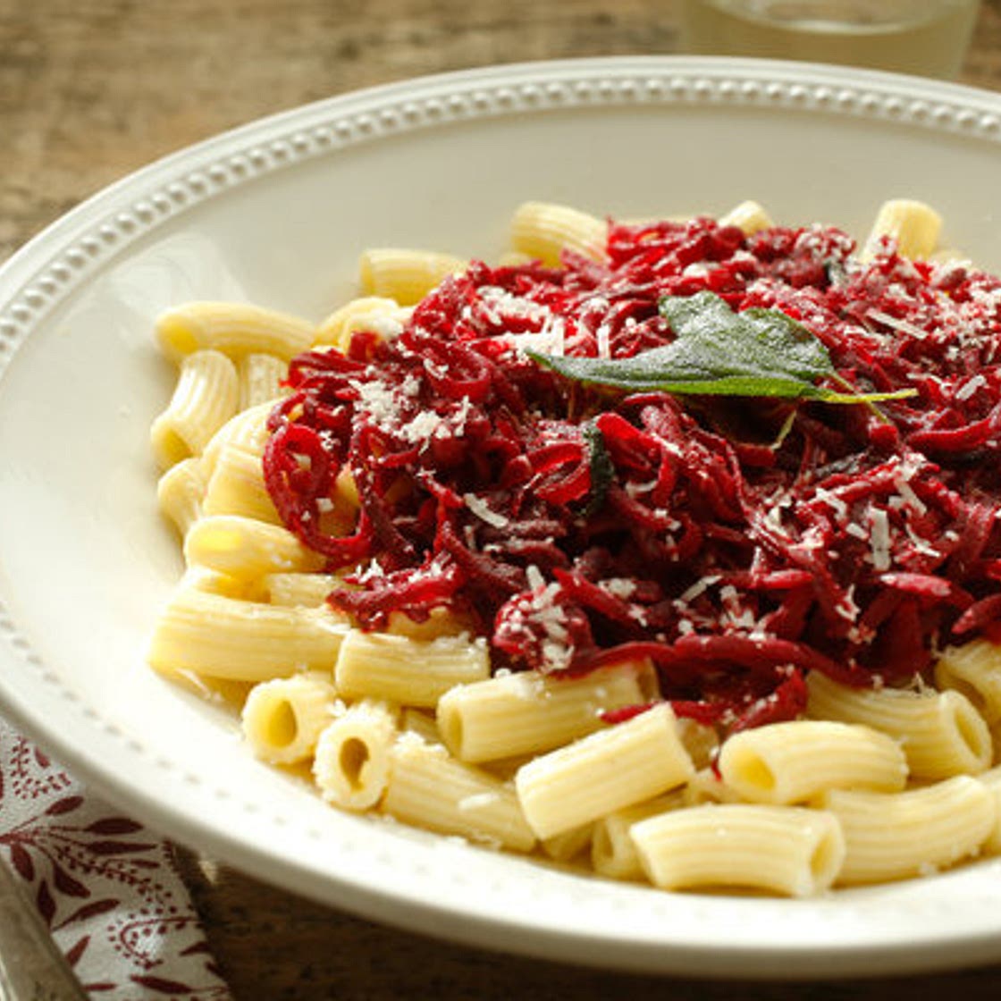 Sautéed Beets With Pasta, Sage and Brown Butter