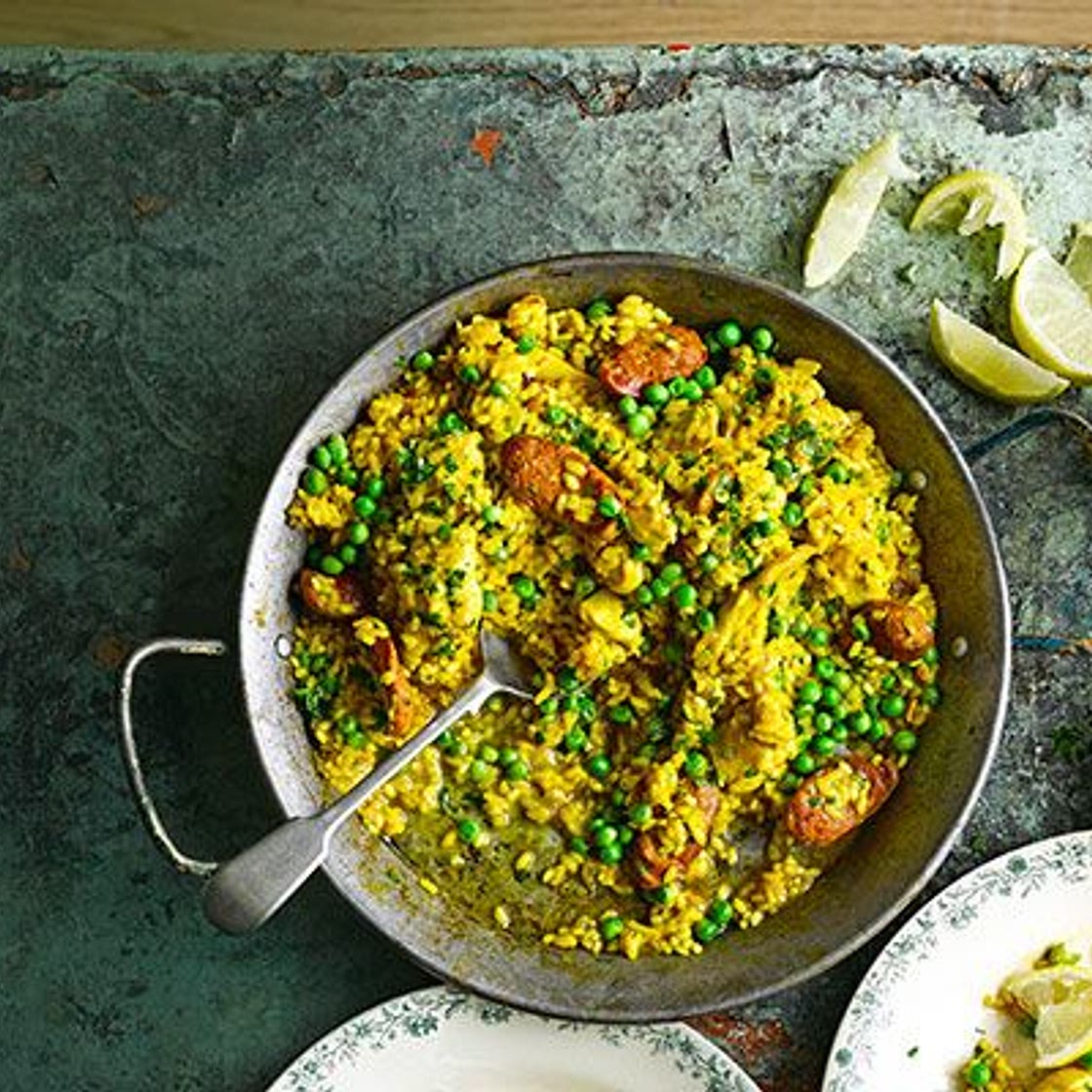 Chicken & chorizo paella