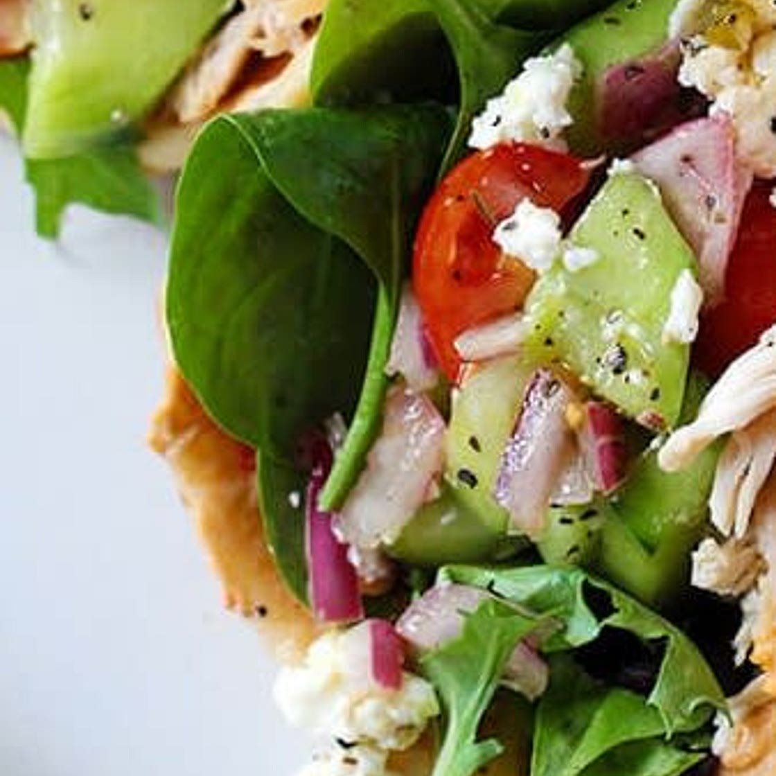 Avocado and Chicken Flatbread