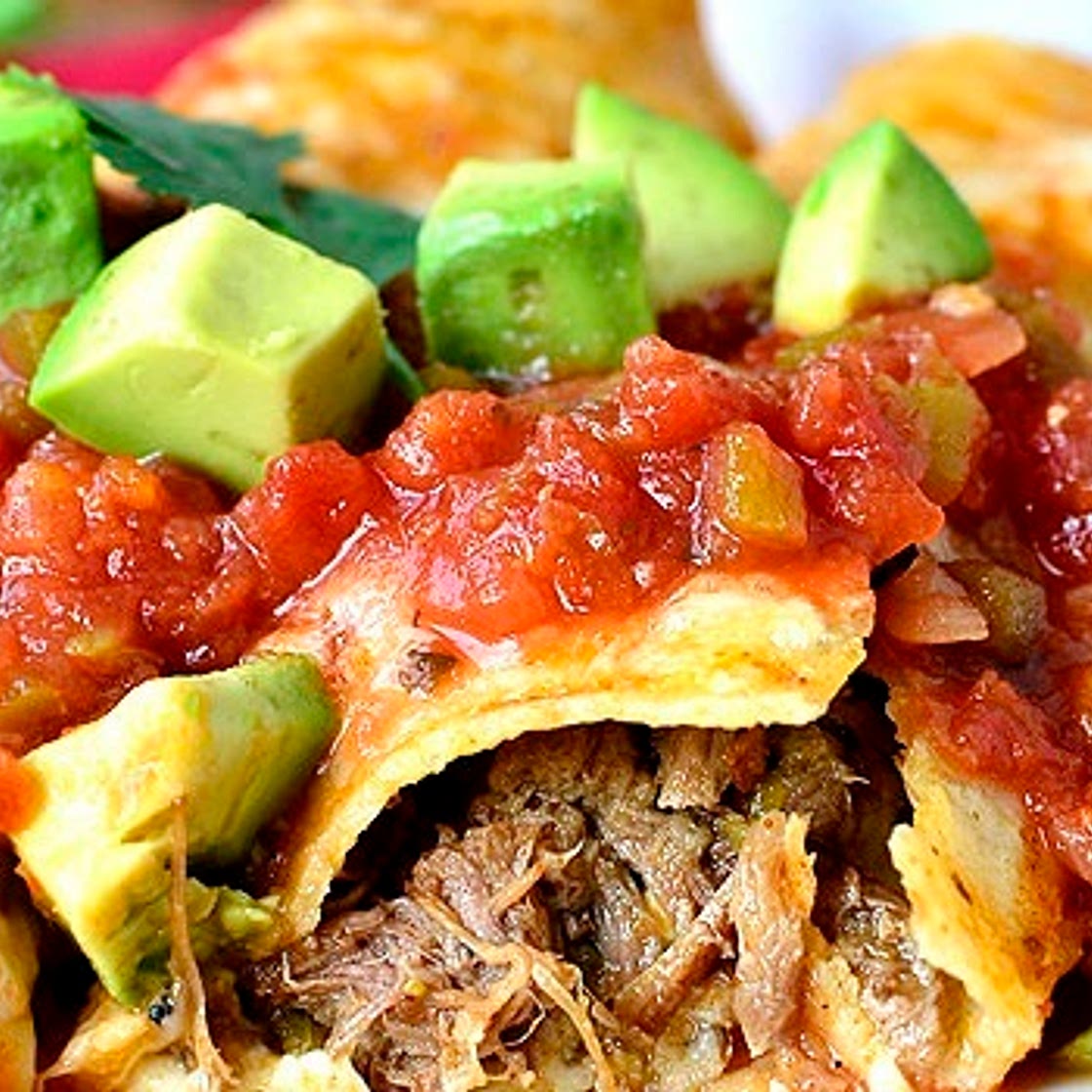 Pulled Moose Enchiladas