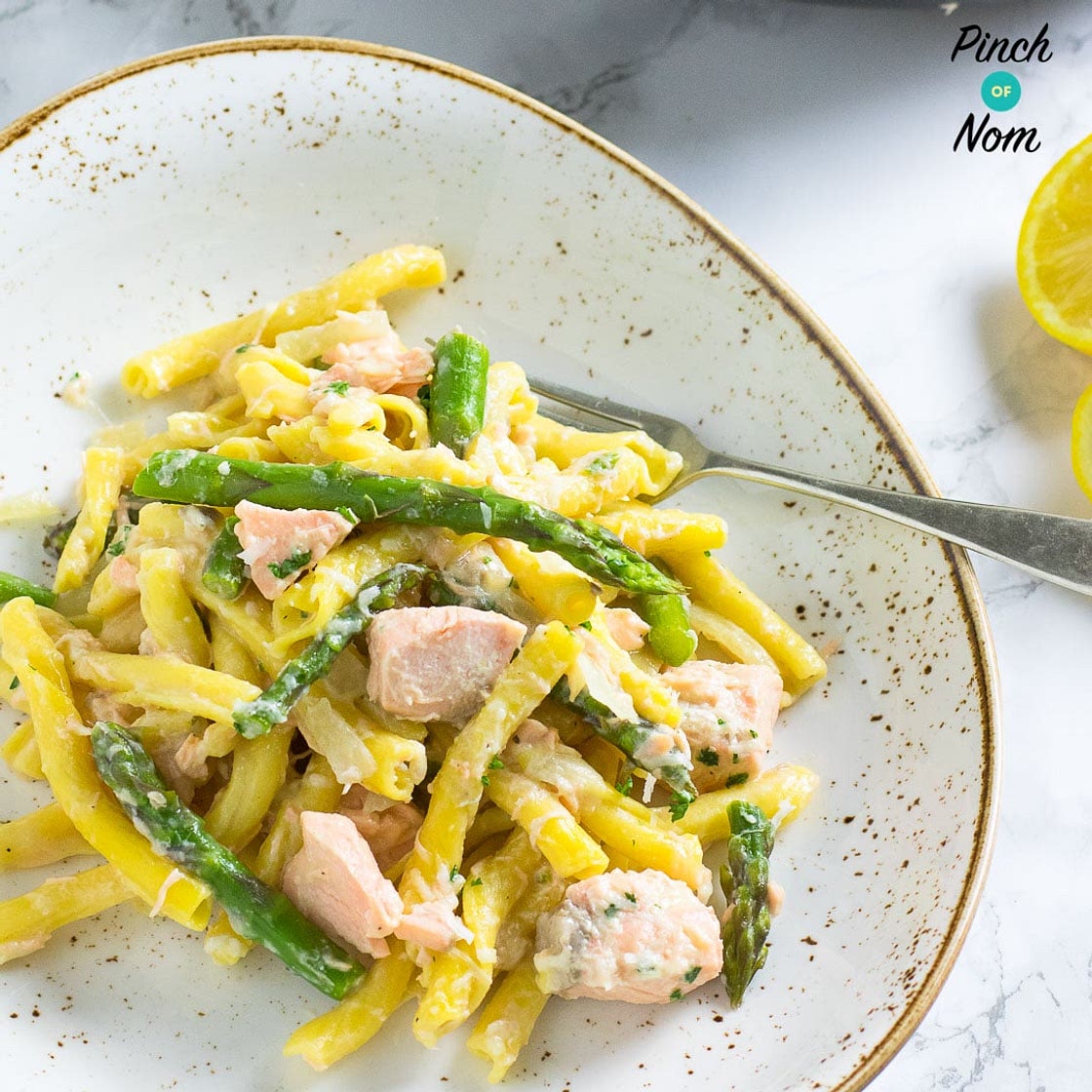 Salmon and Asparagus Pasta | Slimming & Weight Watchers Friendly