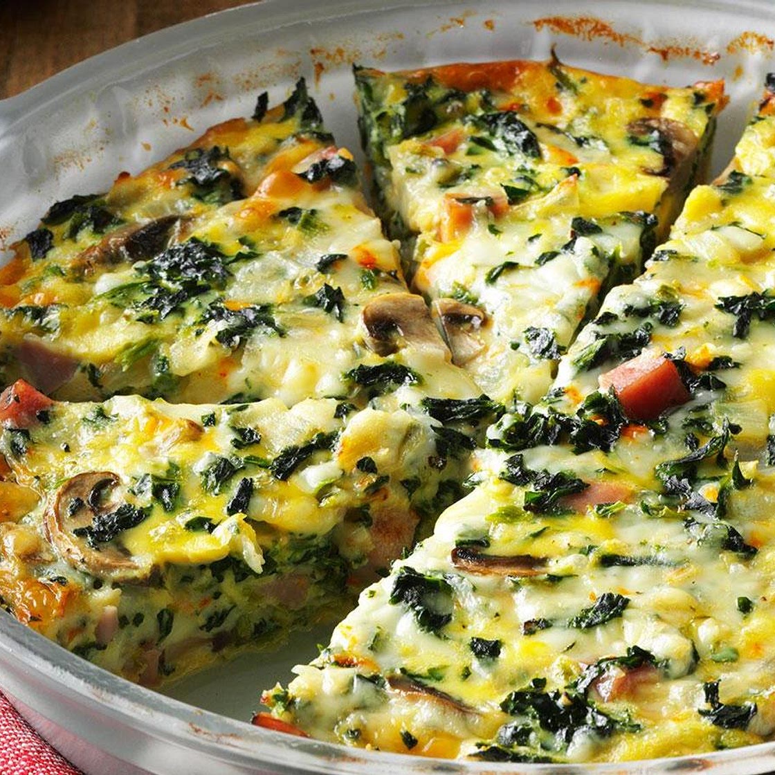 Crustless Spinach Quiche