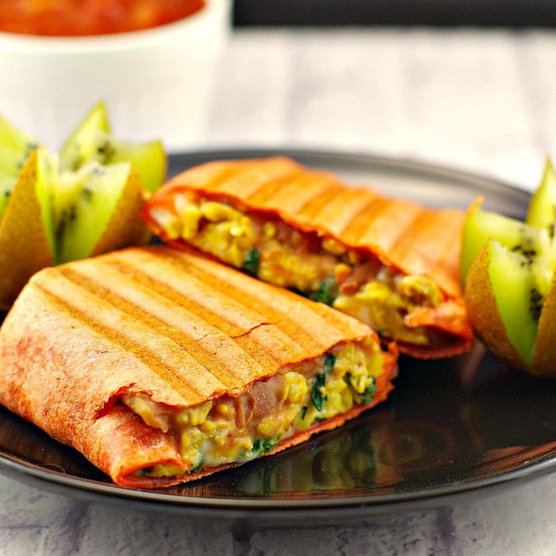 Healthy Mediterranean Breakfast Burrito Recipe