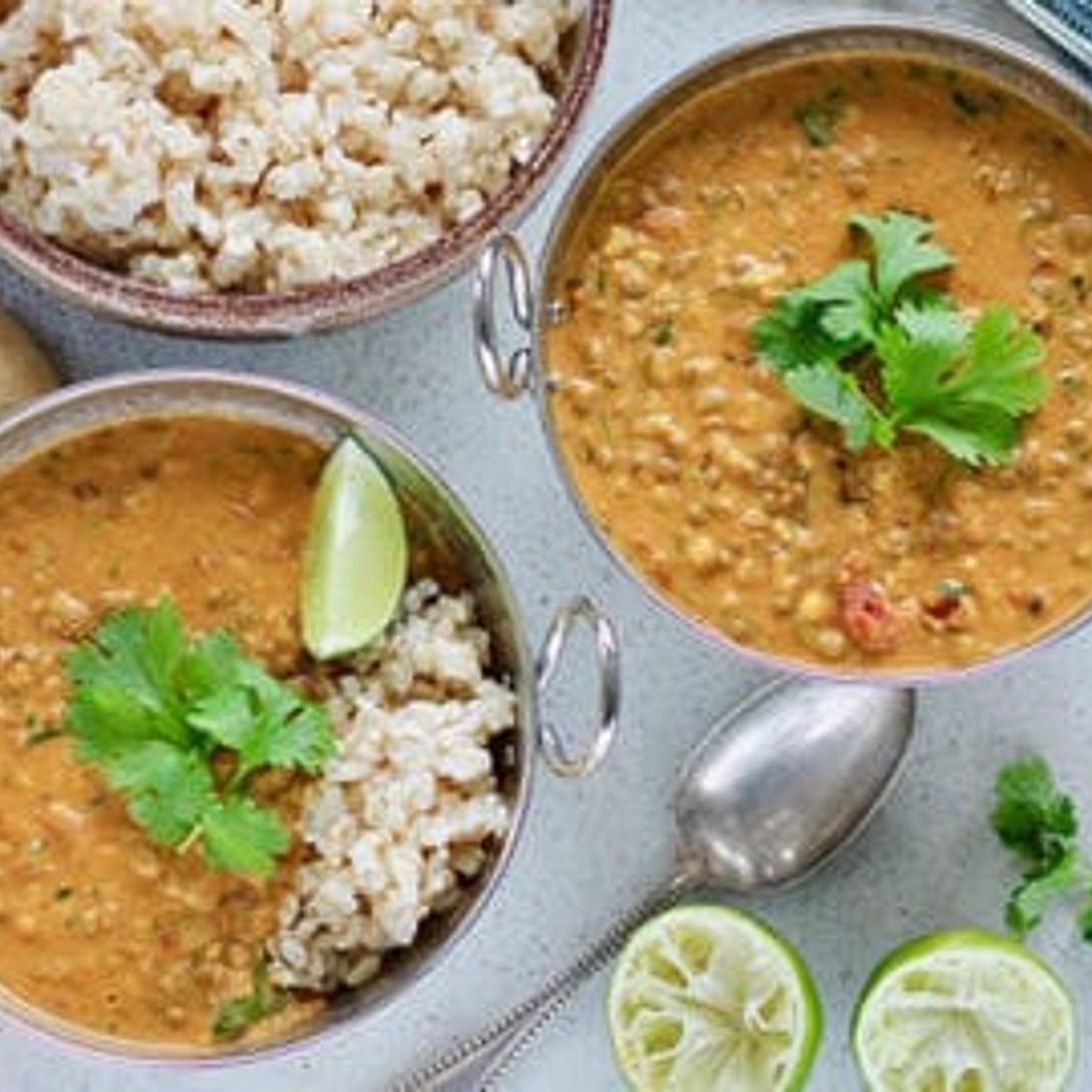 Mung Bean and Coconut Curry