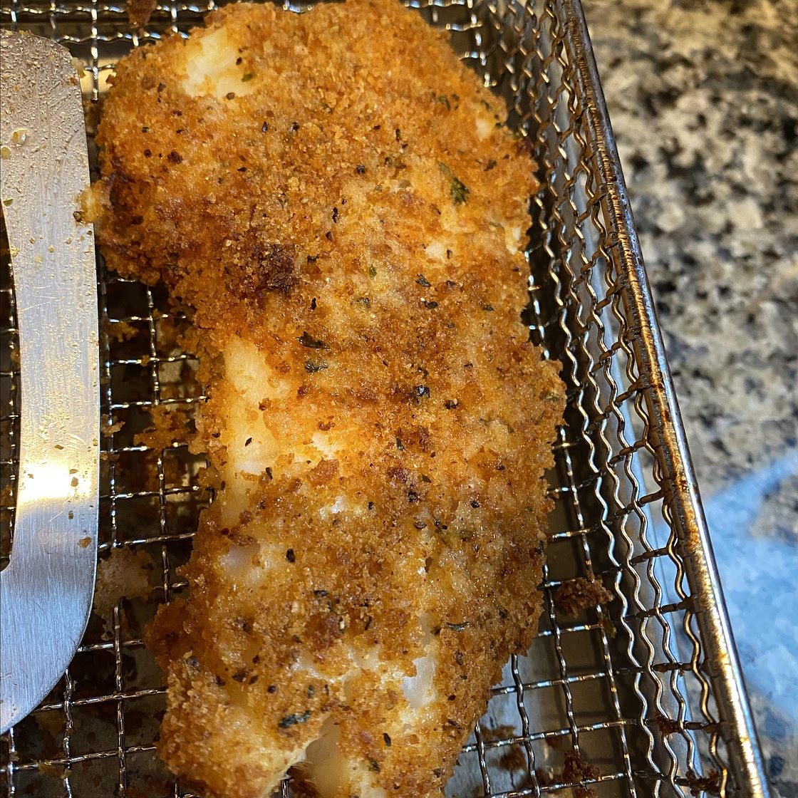 Air-Fried Crumbed Fish