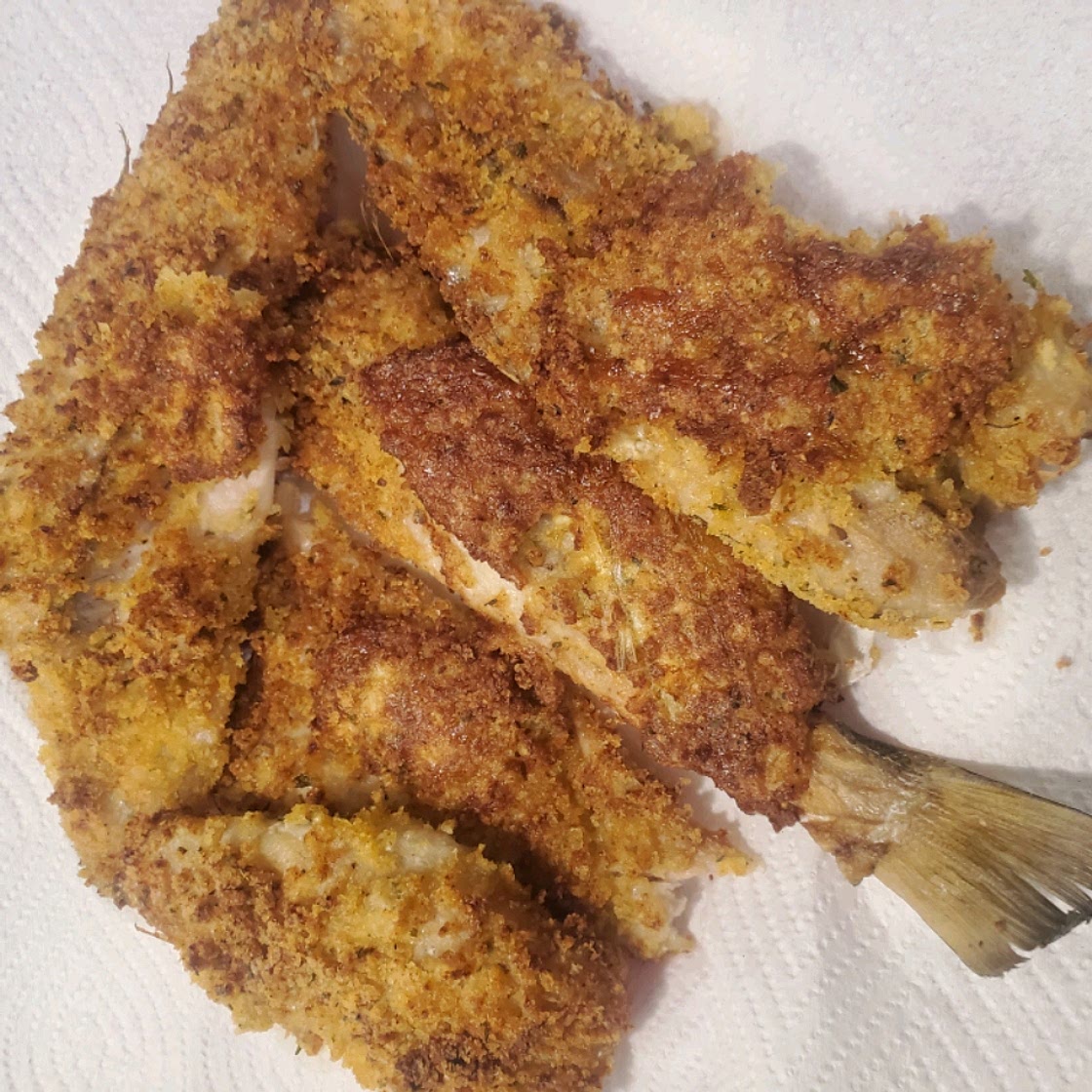 Air-Fried Crumbed Fish