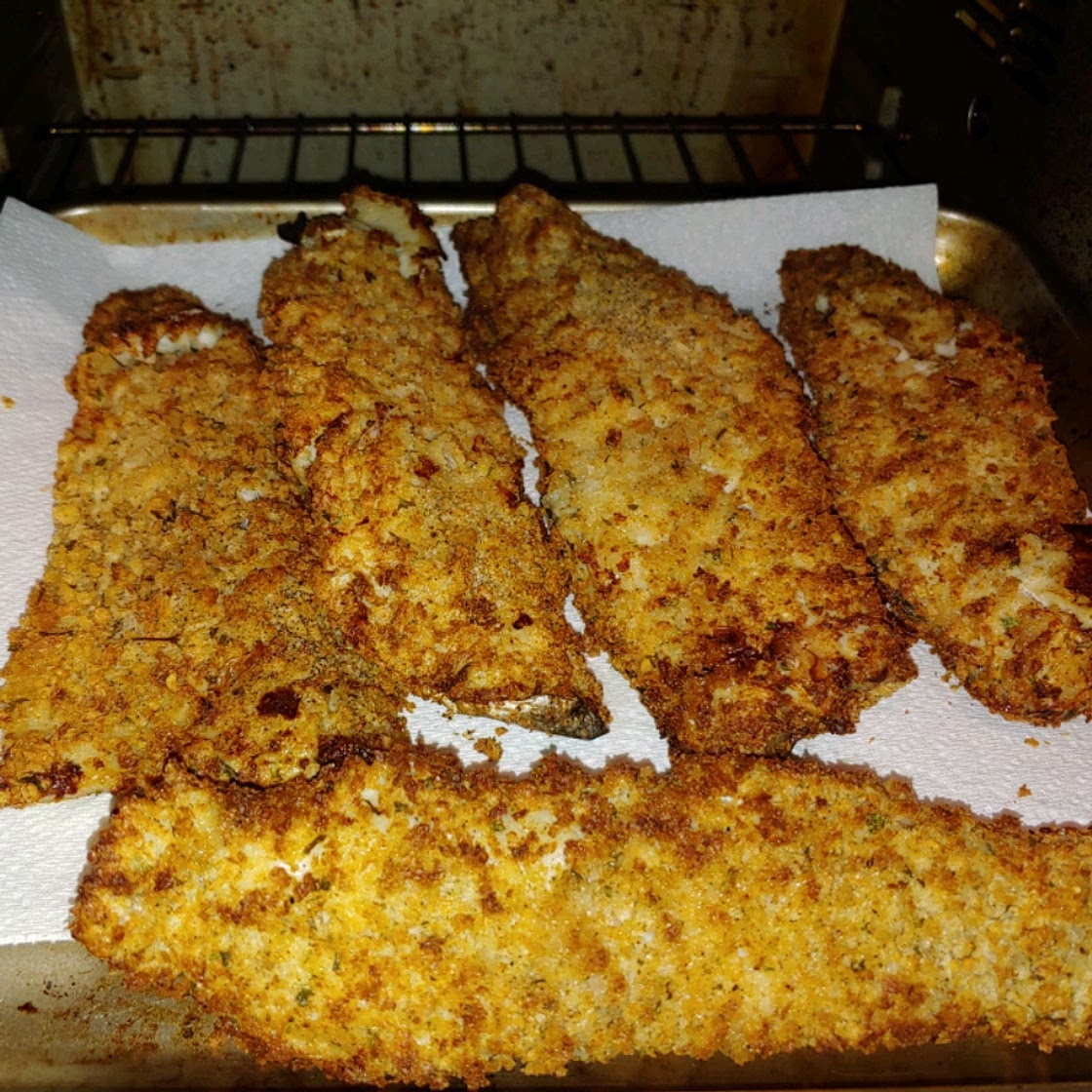 Air-Fried Crumbed Fish