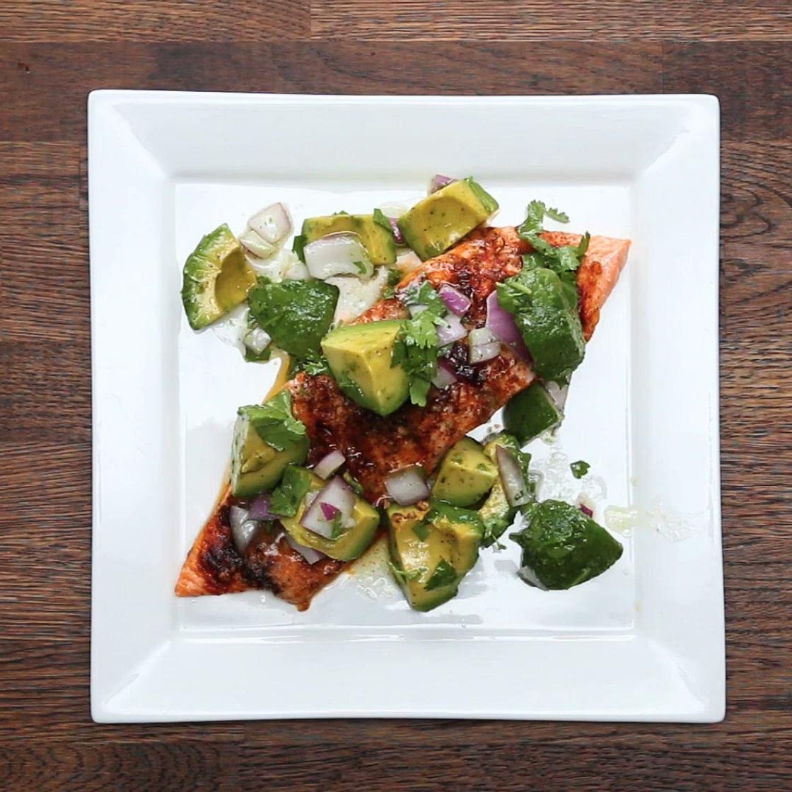 Avocado Lime Salmon Recipe by Tasty