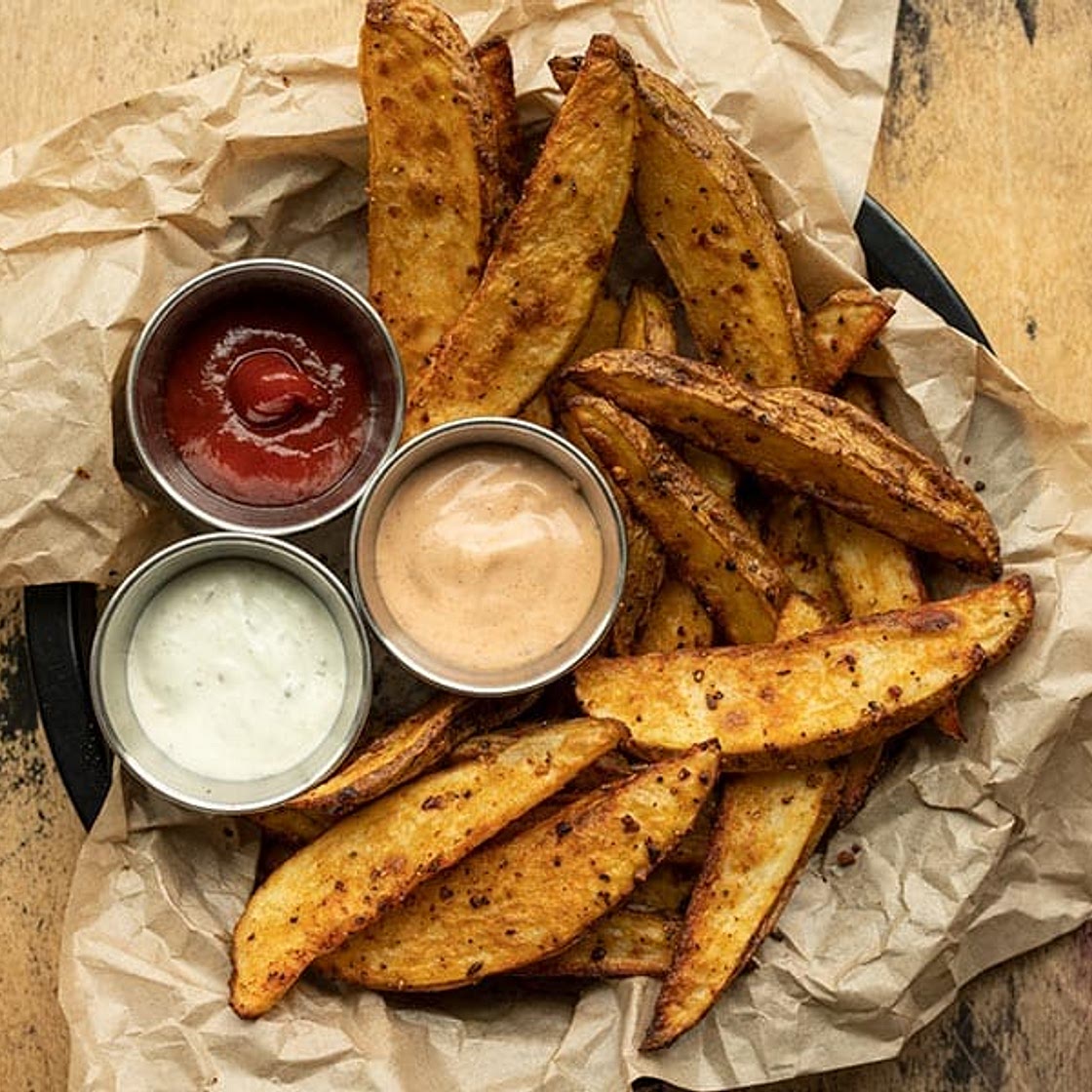Oven Baked Steak Fries