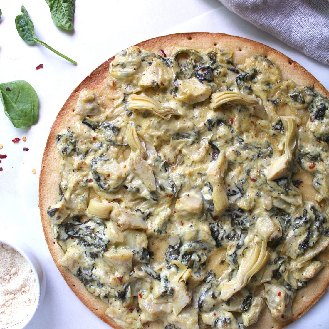 Spinach and Artichoke Flatbread