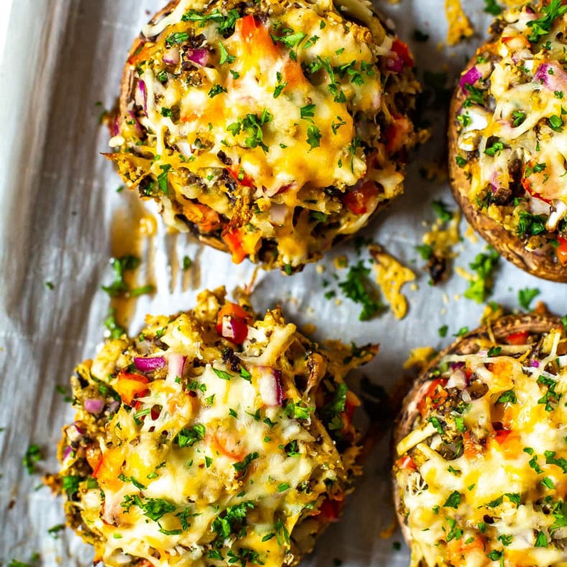 Best Ever Stuffed Portobello Mushrooms