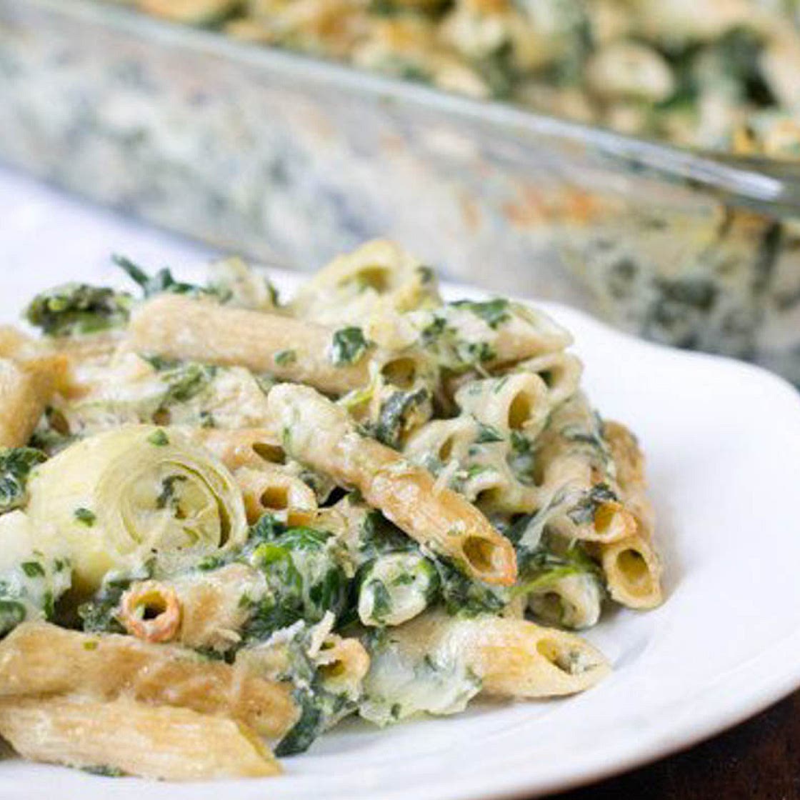Spinach and Artichoke Pasta Bake