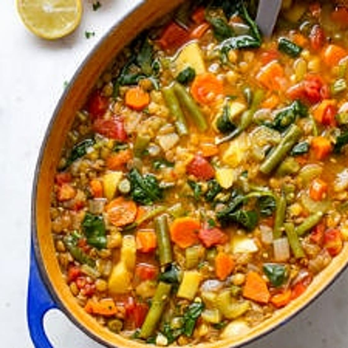 HEARTY VEGAN LENTIL SOUP