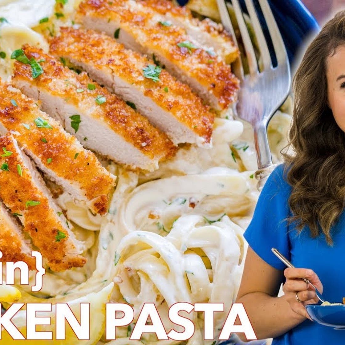 Creamy Lemon Chicken Pasta + Super Easy Sauce