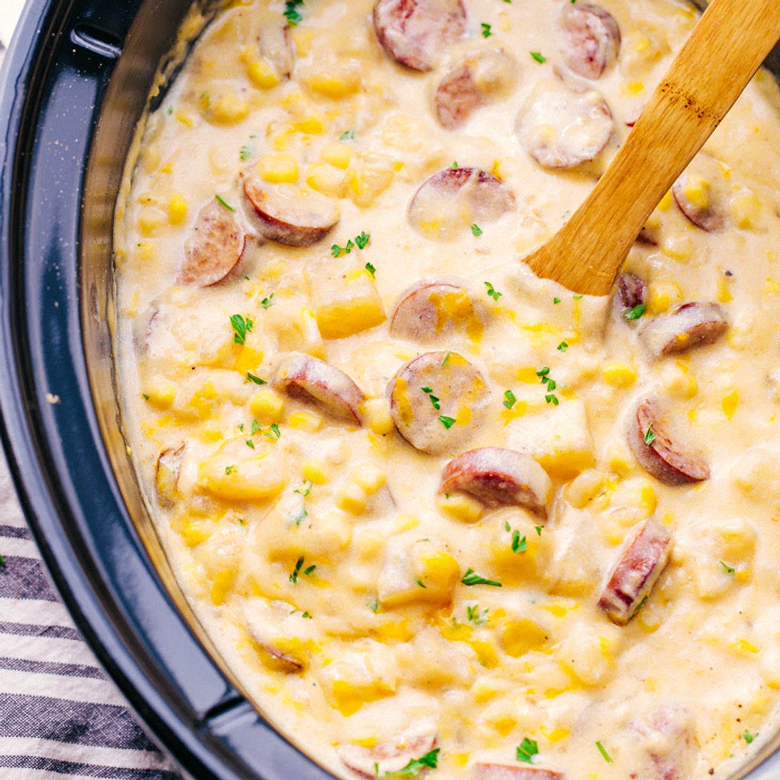 Slow Cooker Creamy Sausage and Potato Soup Recipe