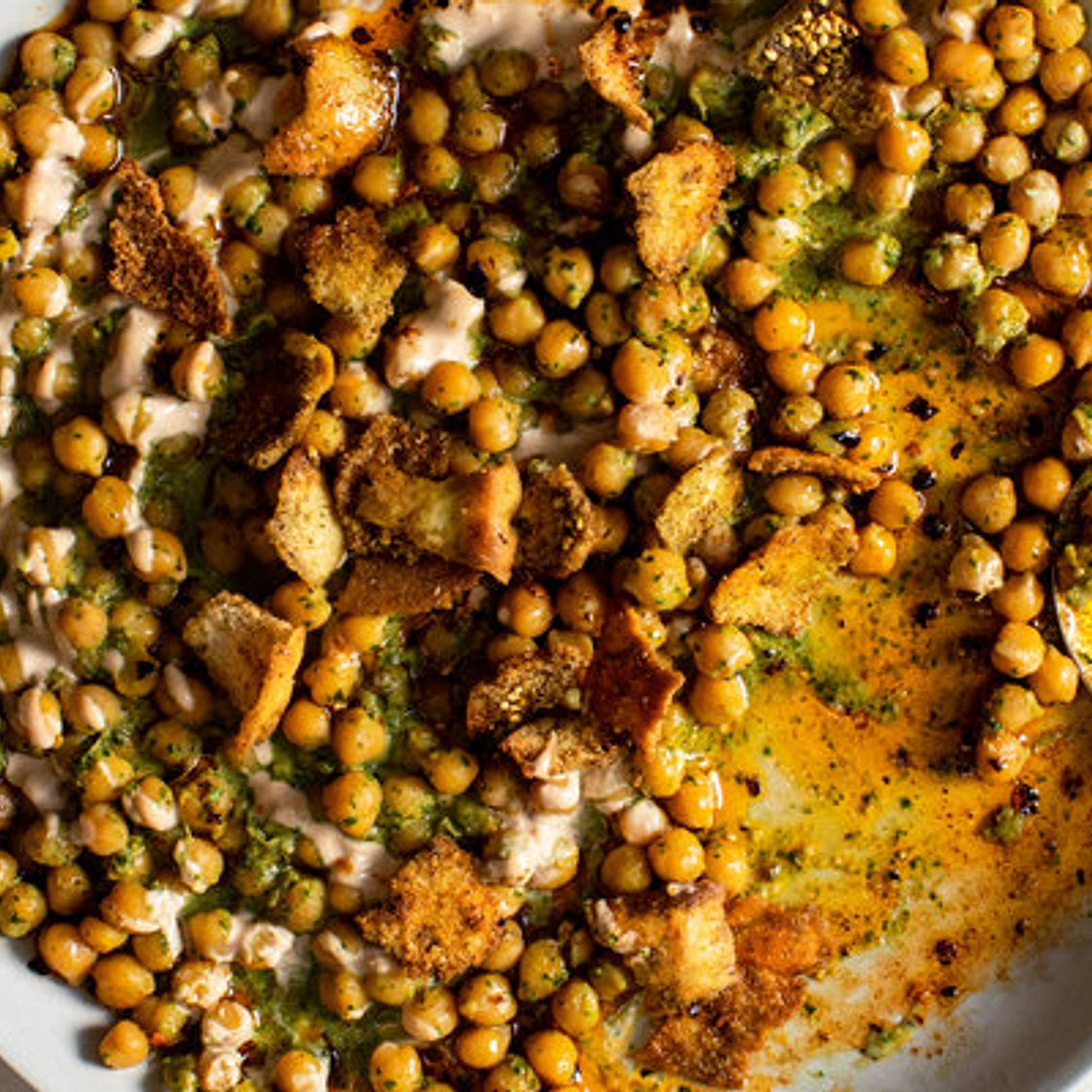 Chickpea and Herb Fatteh