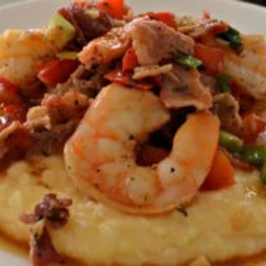 Shrimp and Grits Southern Style with Cheesy Grits
