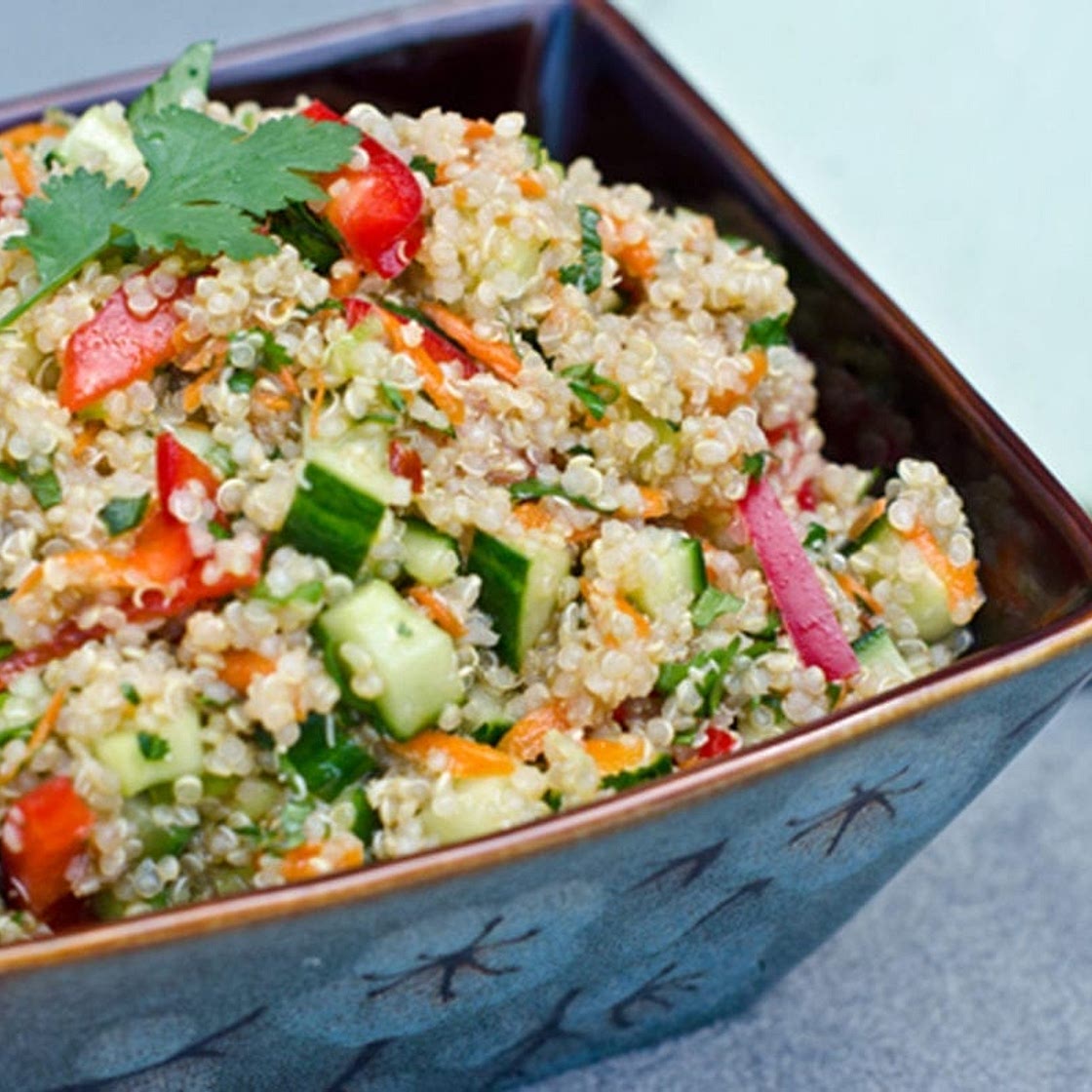Thai Quinoa Salad with Fresh Herbs and Lime Vinaigrette