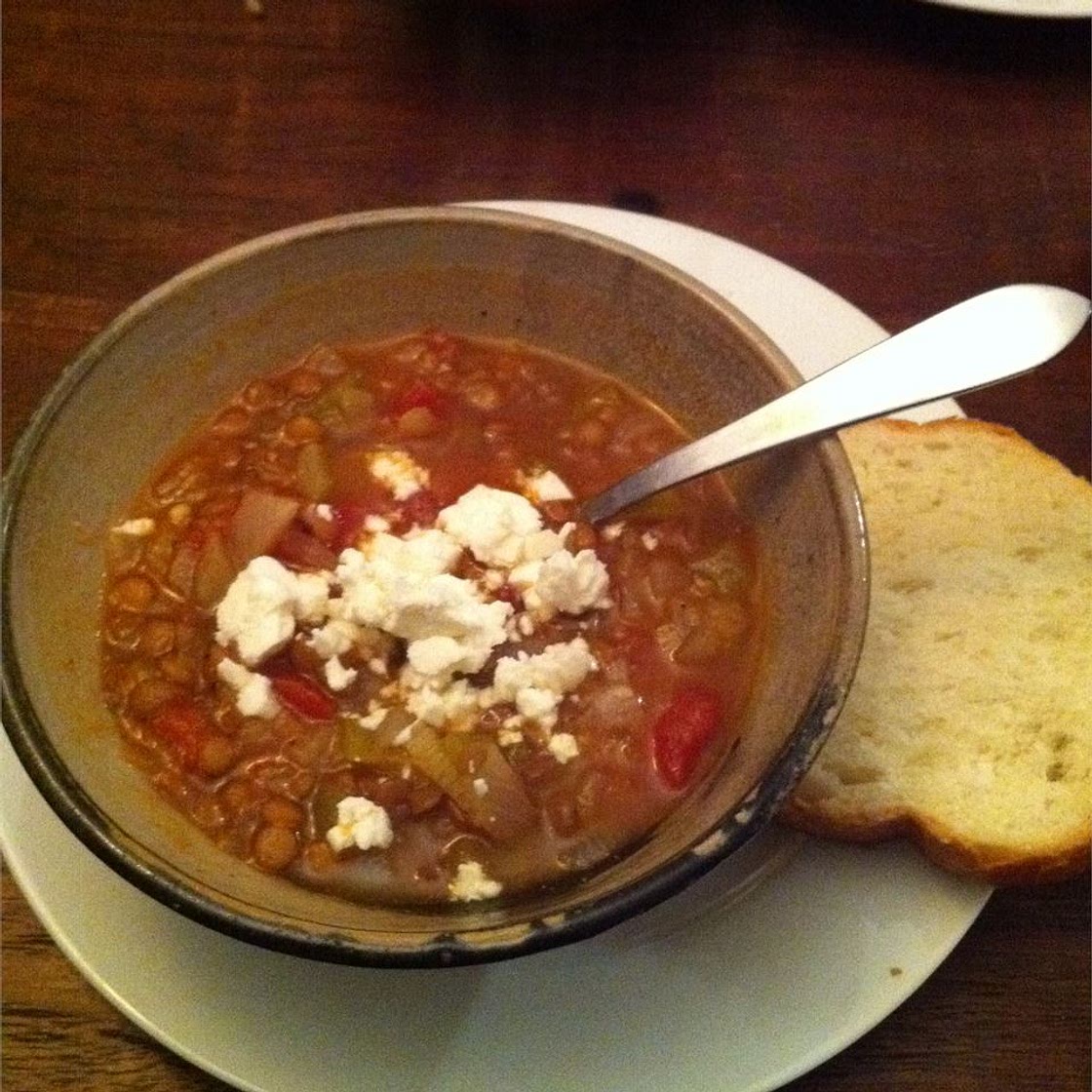 Greek Lentil Soup (Fakes)