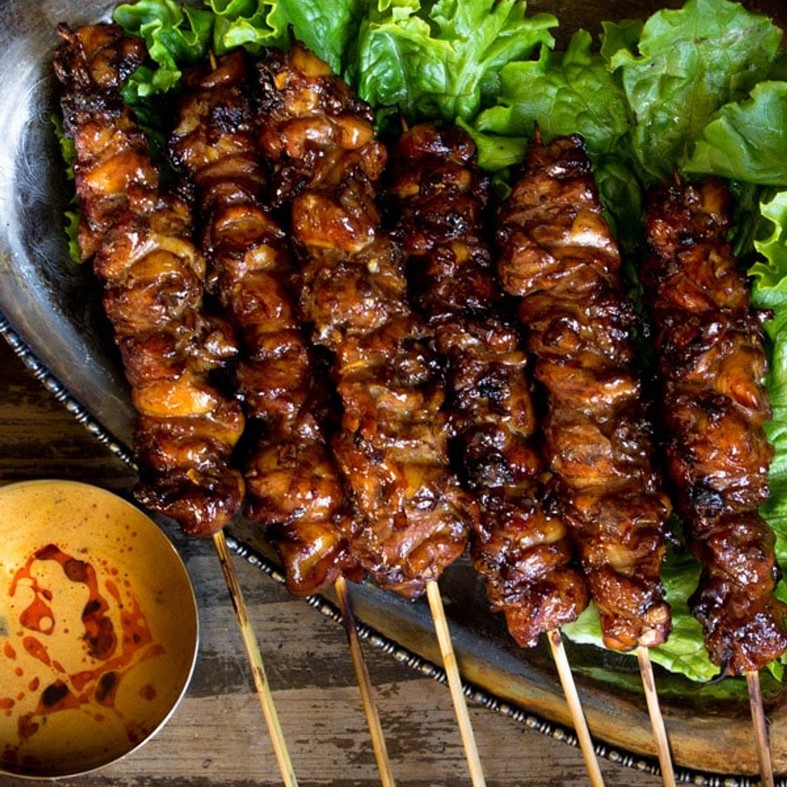 Grilled Thai Coconut Chicken Skewers