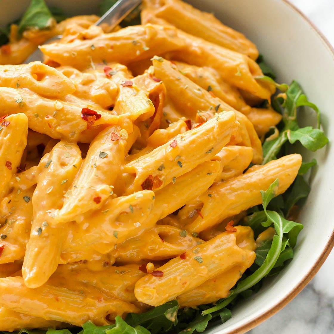 Creamy Spicy Sun Dried Tomato Pasta