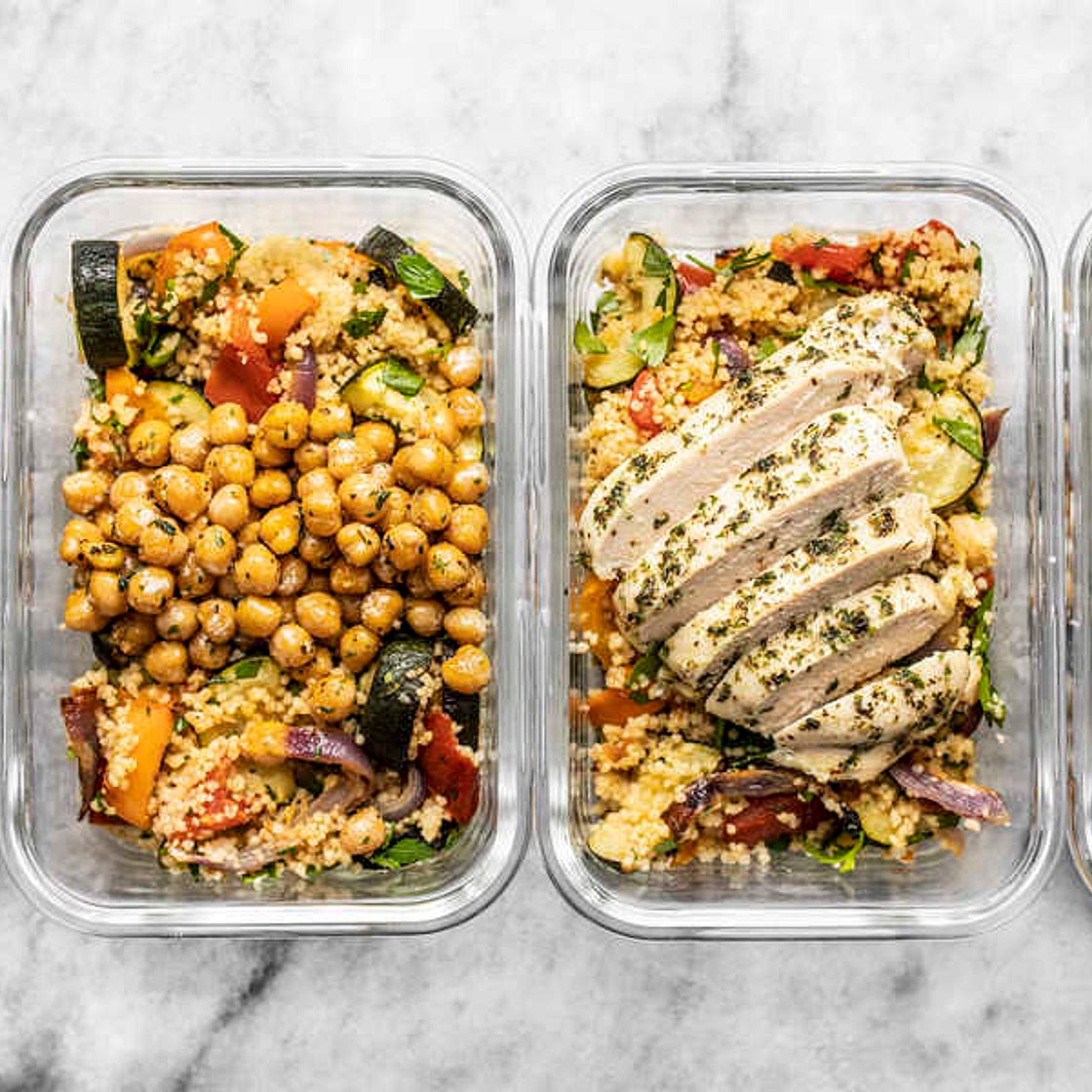 Roasted Vegetable Couscous Meal Prep