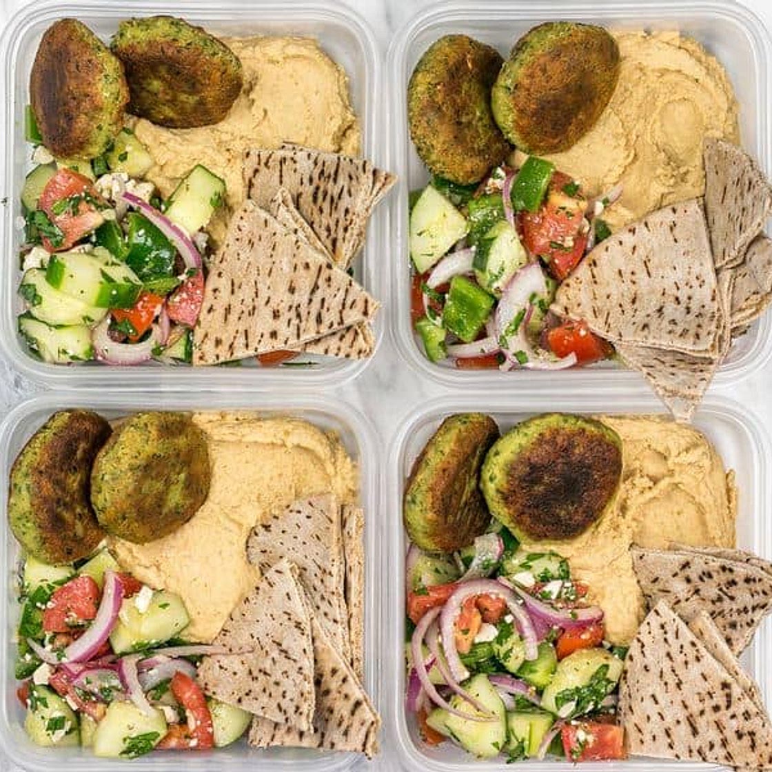 Sunday Meal Prep: Falafel and Hummus Box