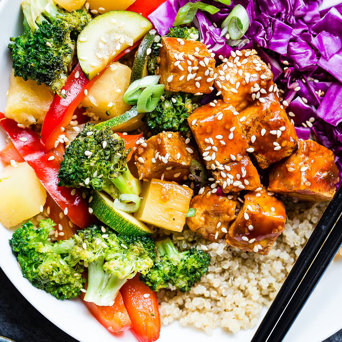Korean Barbecue Tofu Meal Prep Bowls